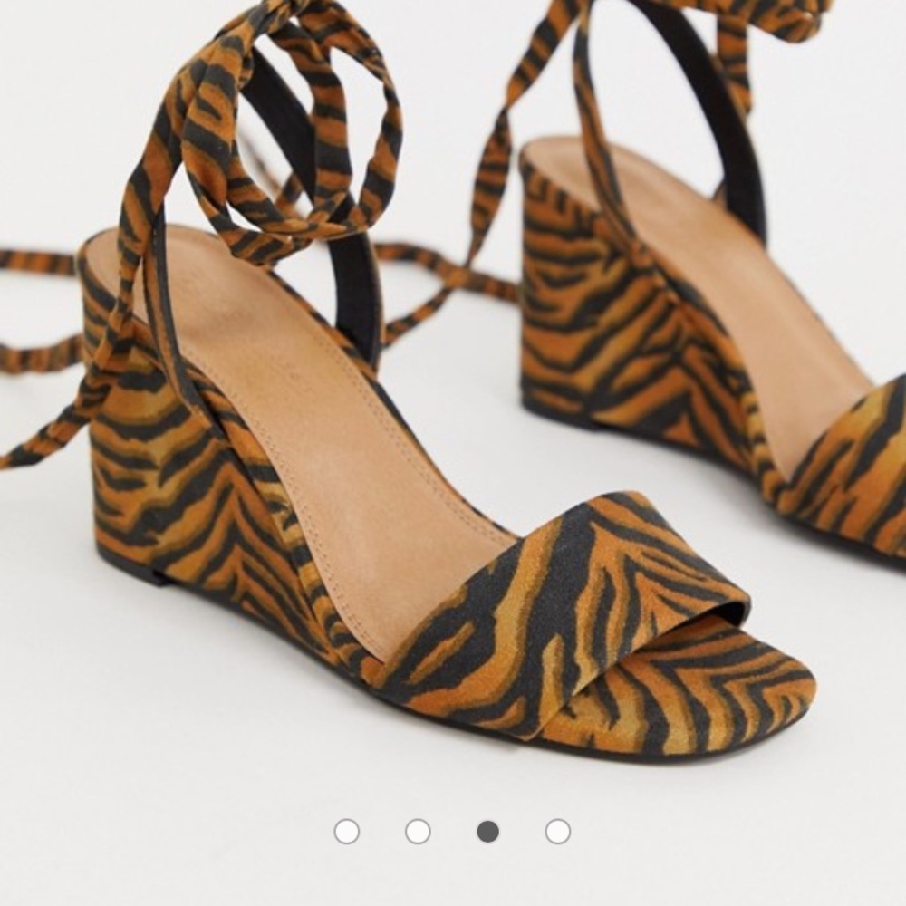 NWT ASOS Tie Leg Wedges ‼️